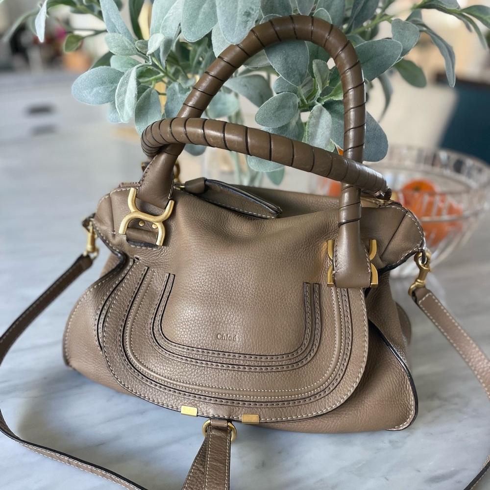 ⚜️authentic Chloe Marci satchel with strap